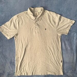 Volcom‎ grey polo shirt men Size L